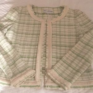 St. John blazer jacket Chanel style